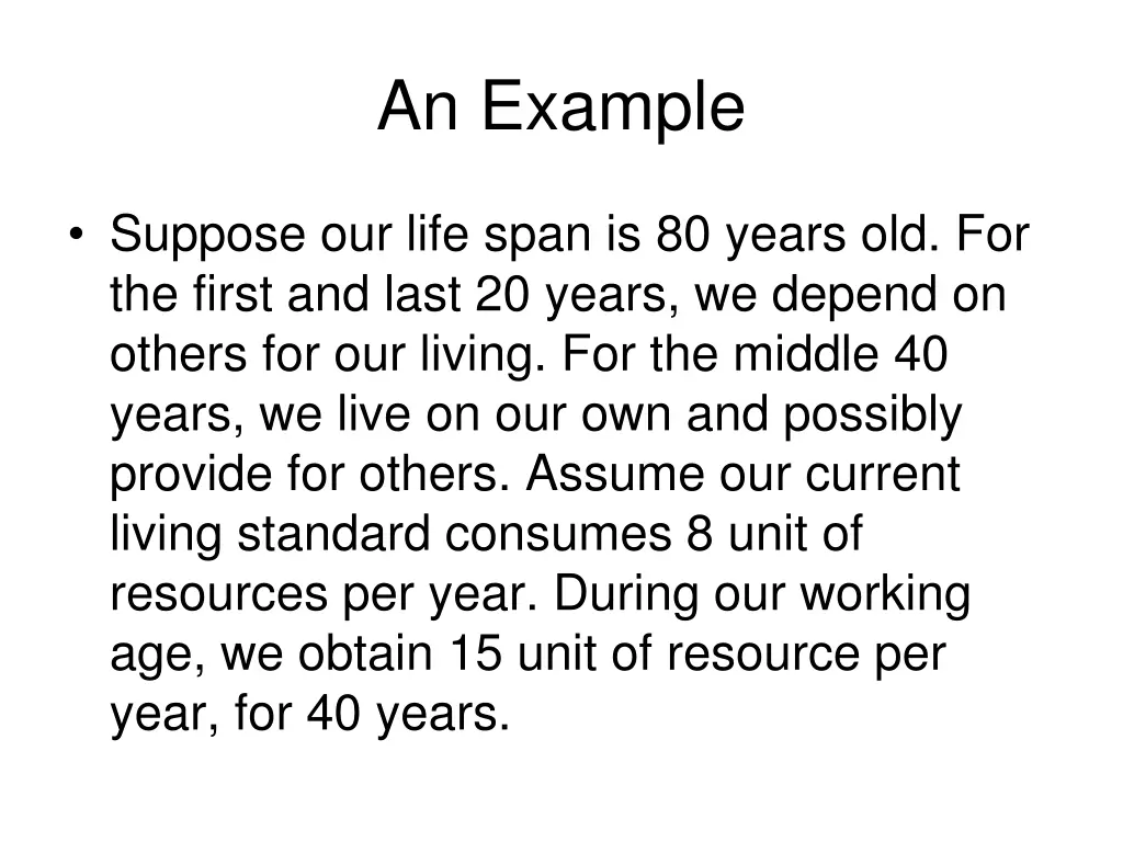 an example