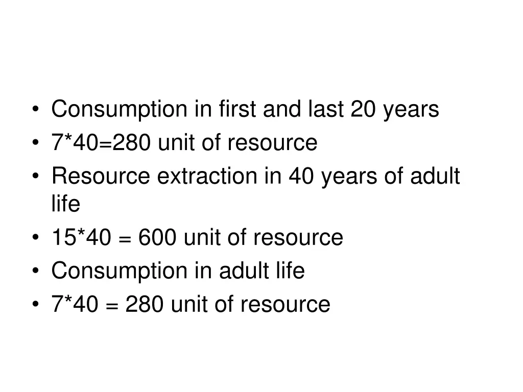 consumption in first and last 20 years 1