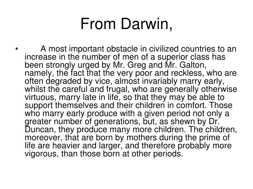from darwin