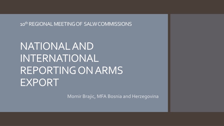 10 th regional meetingof salw commissions