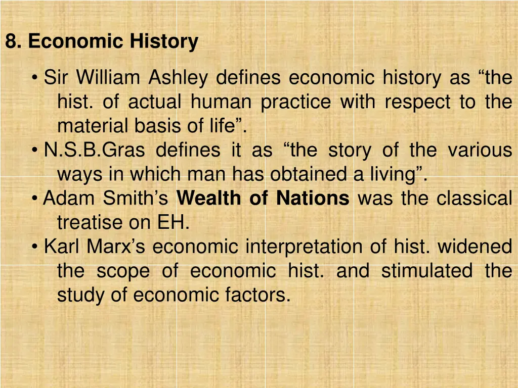 8 economic history