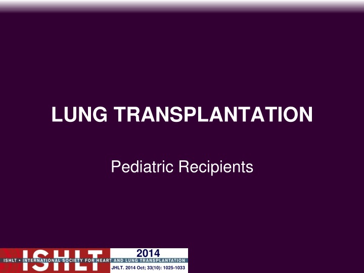 lung transplantation