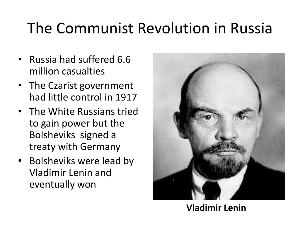 the communist revolution in russia