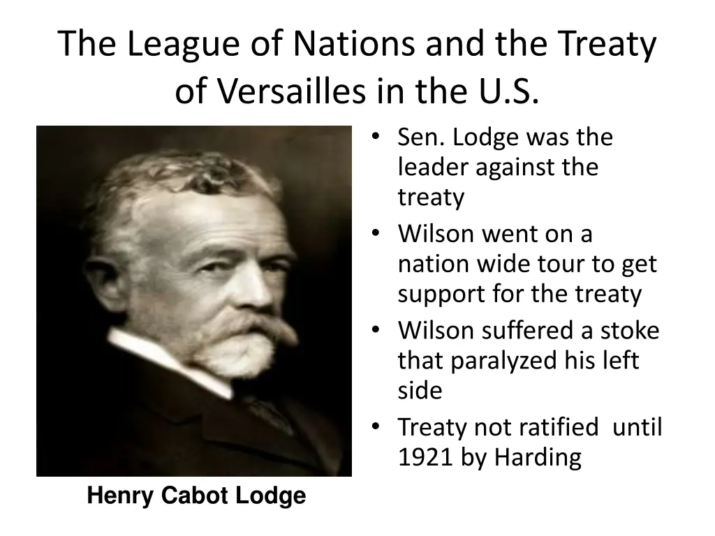 the league of nations and the treaty