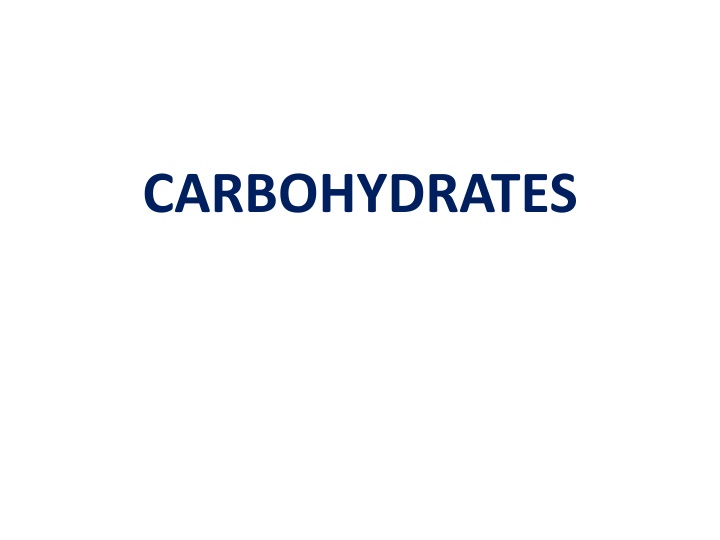 carbohydrates