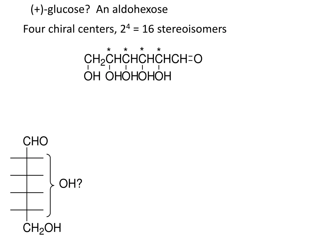 glucose an aldohexose