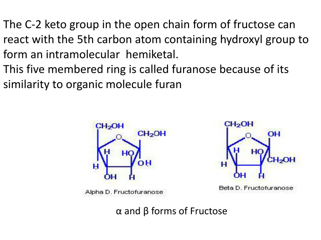the c 2 keto group in the open chain form