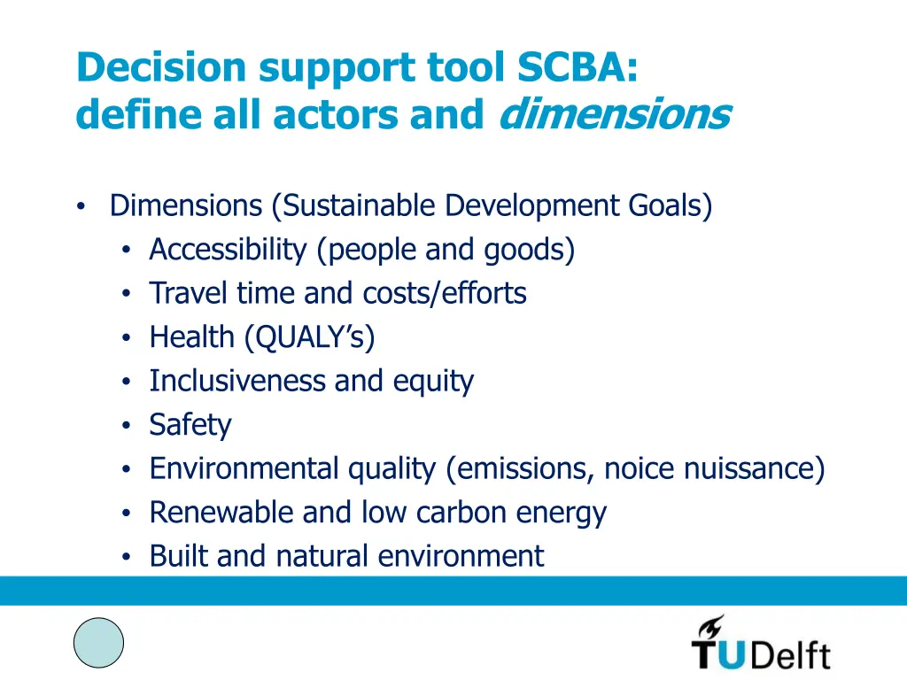 decision support tool scba define all actors 1