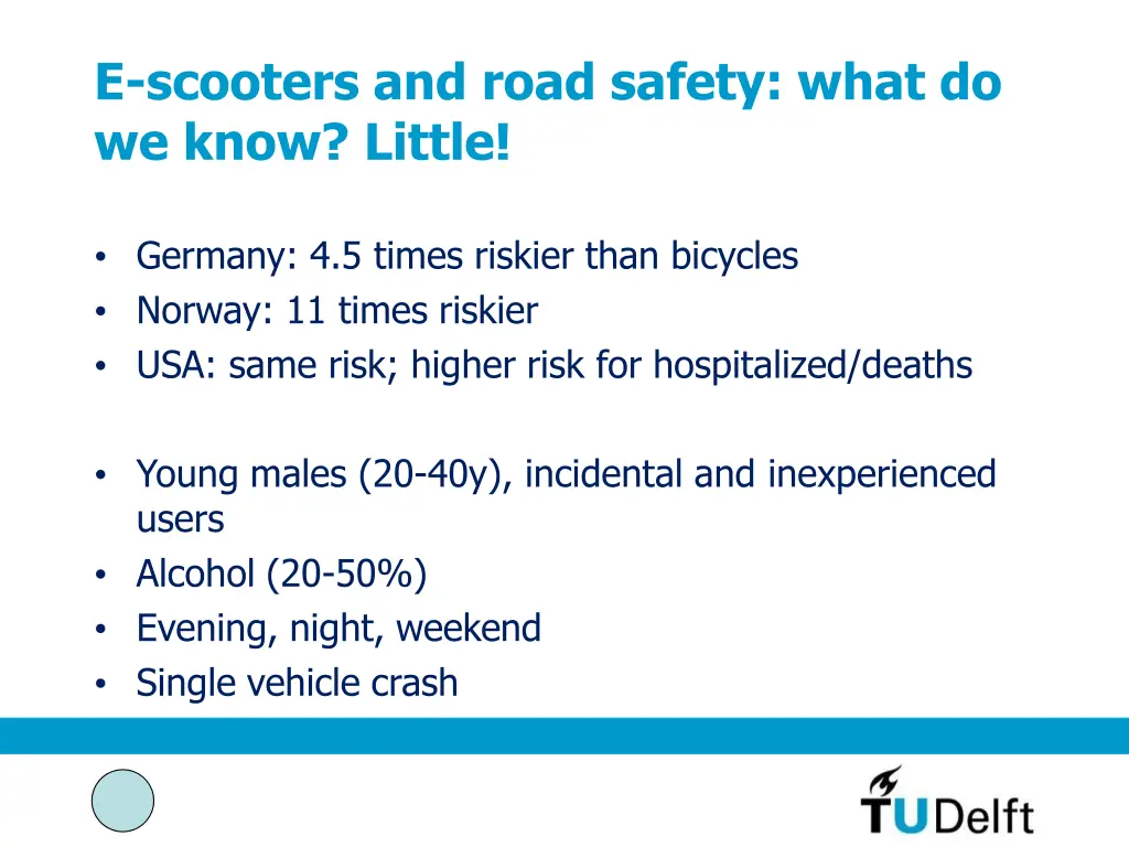 e scooters and road safety what do we know little