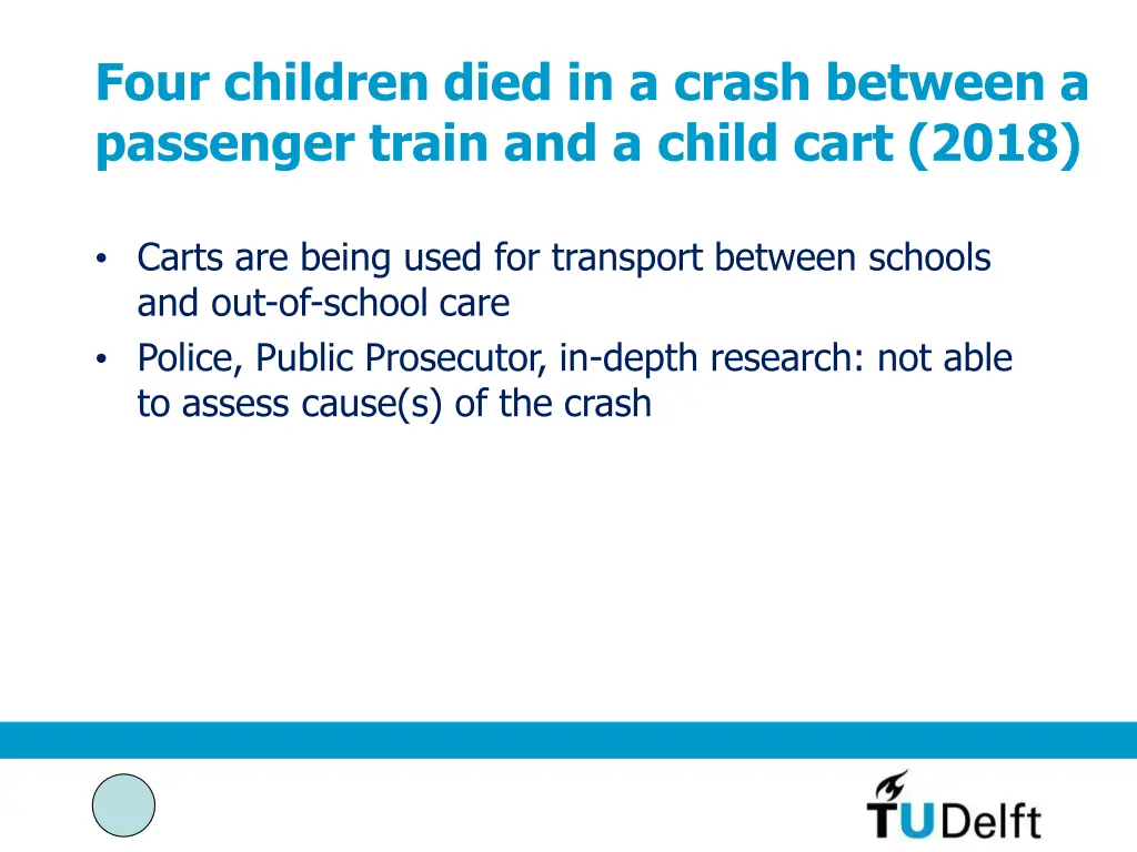 four children died in a crash between a passenger