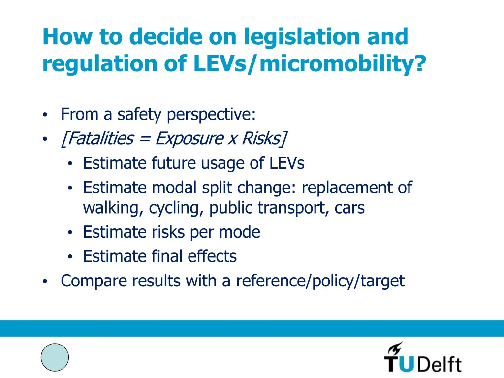 how to decide on legislation and regulation