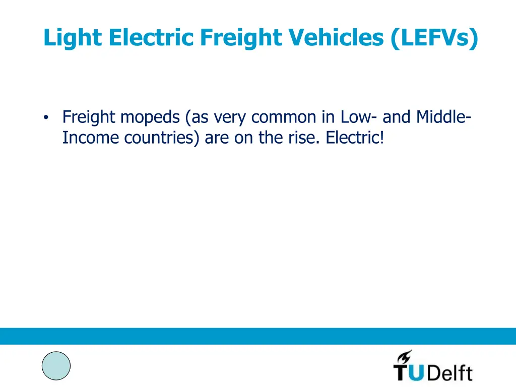 light electric freight vehicles lefvs