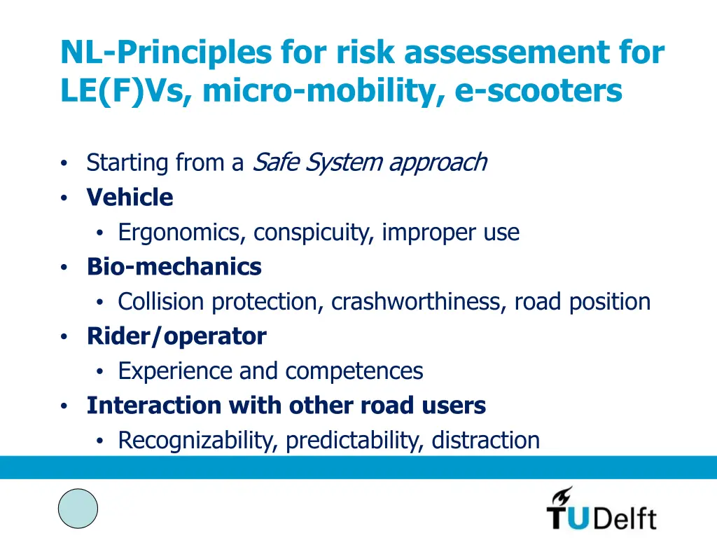 nl principles for risk assessement