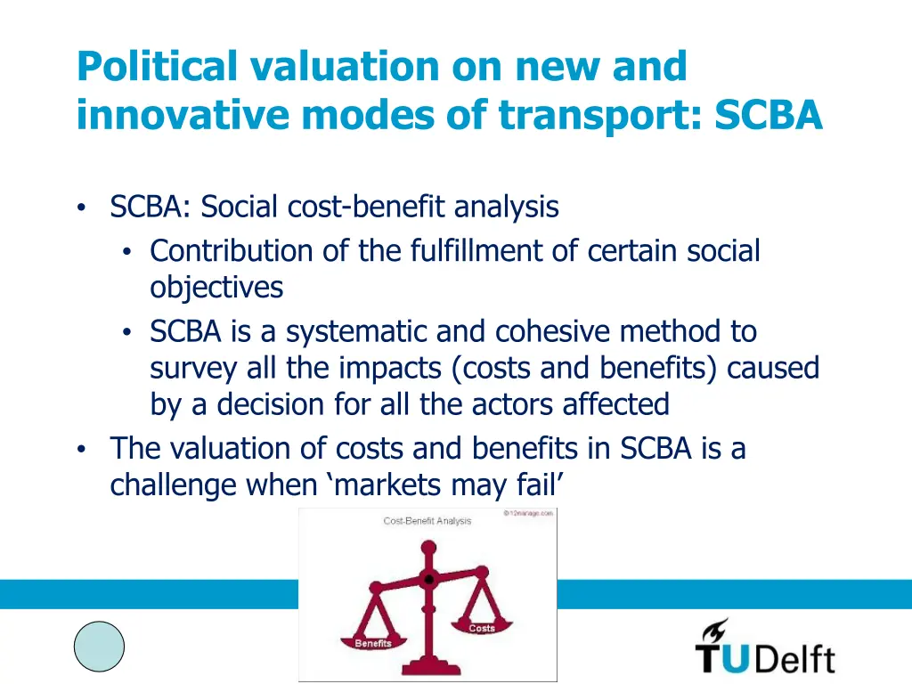 political valuation on new and innovative modes