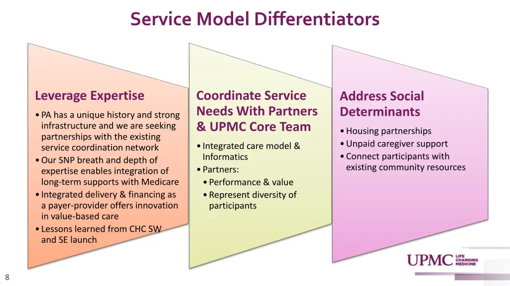 service model differentiators