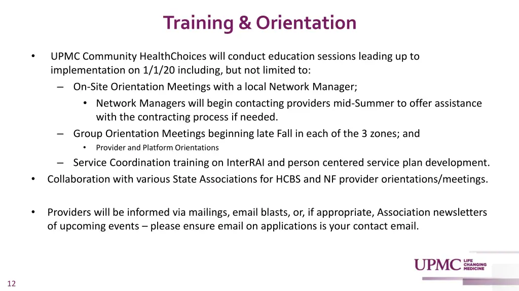 training orientation