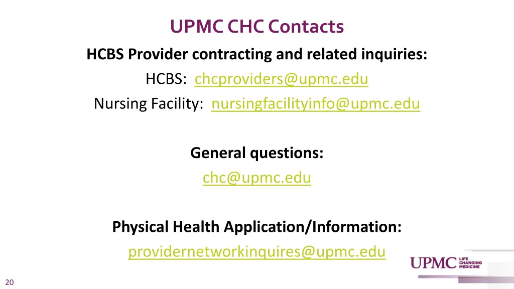upmc chc contacts