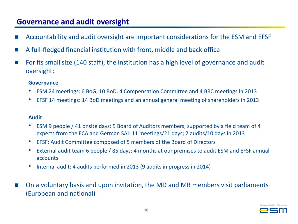 governance and audit oversight 1