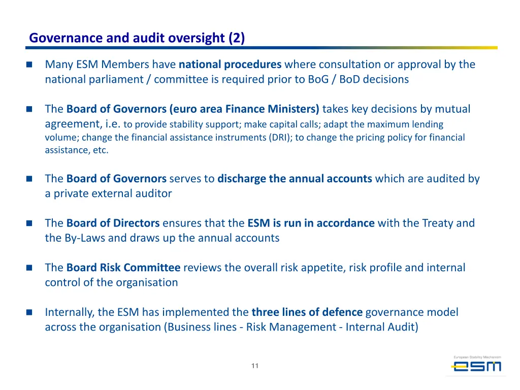 governance and audit oversight 2