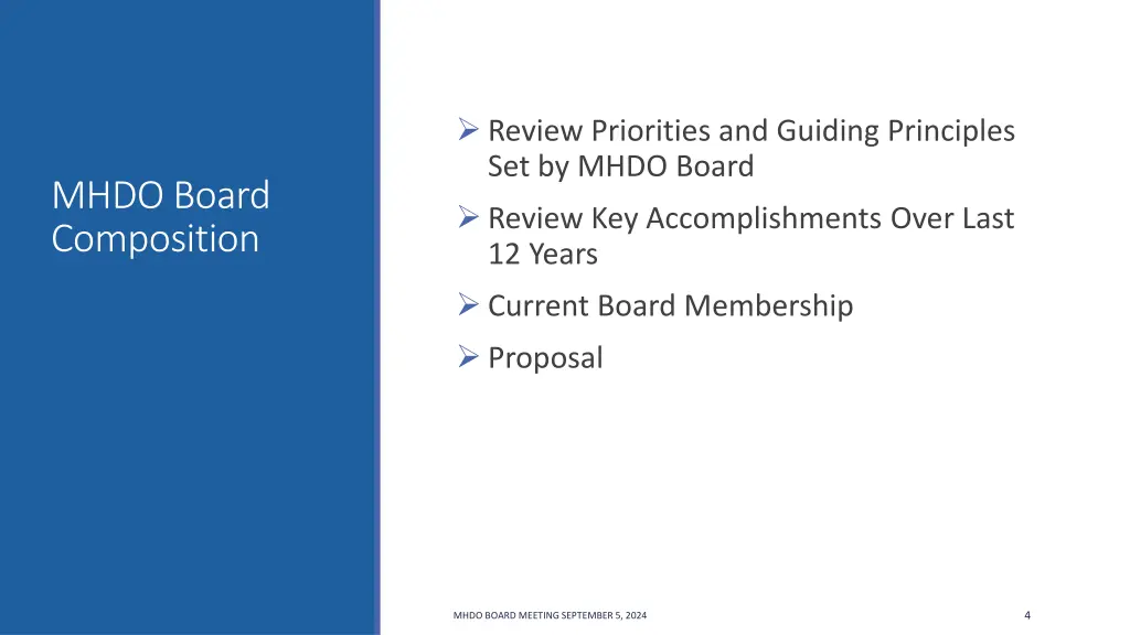 review priorities and guiding principles