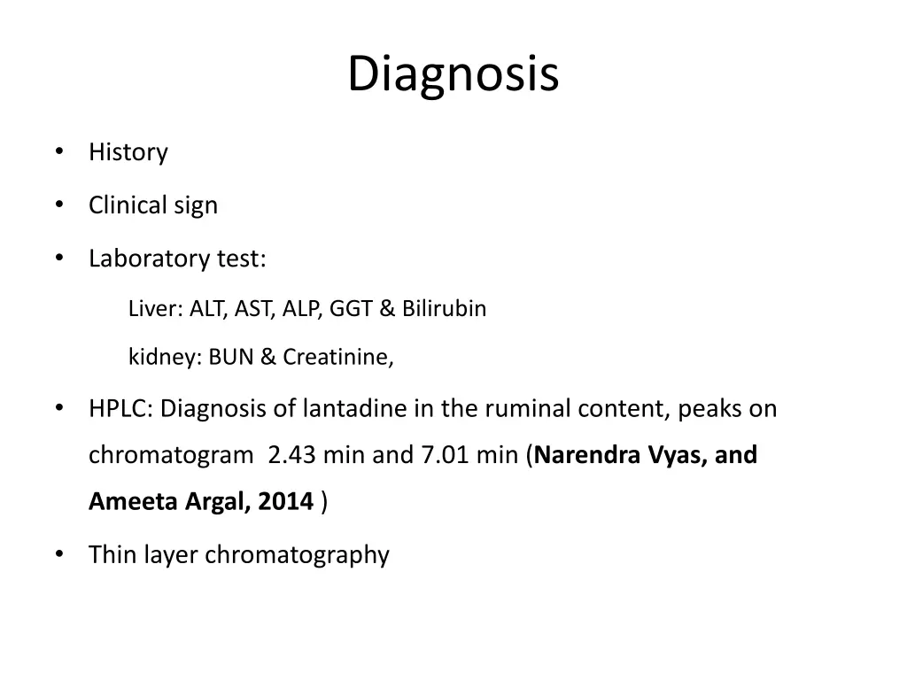 diagnosis