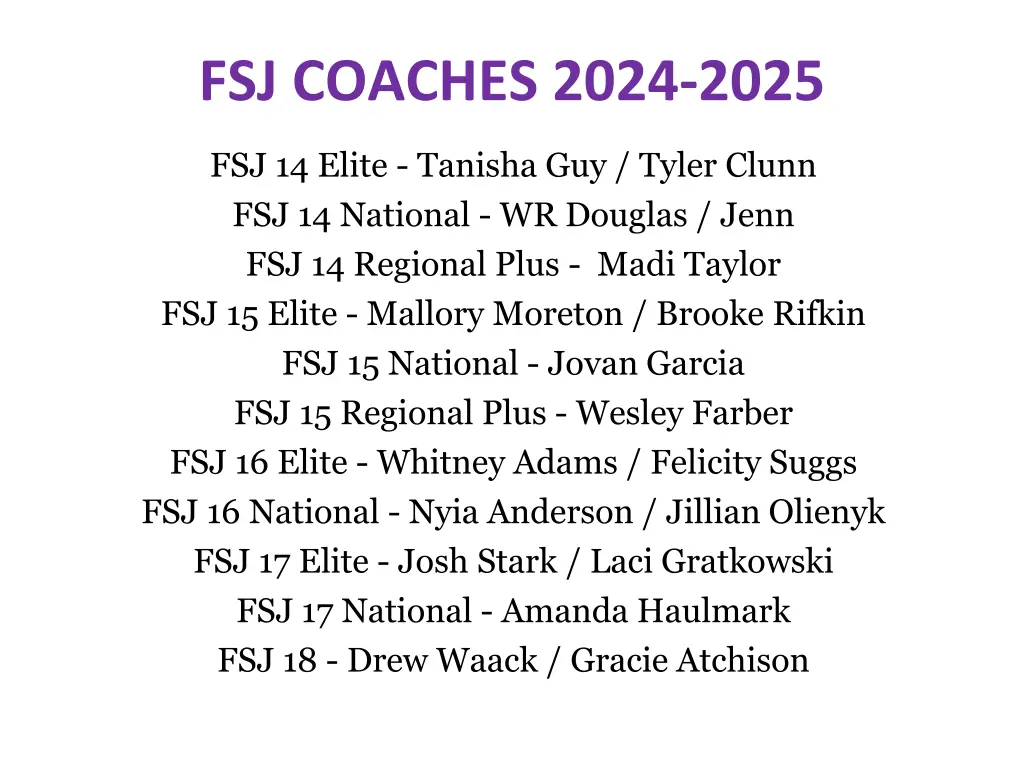 fsj coaches 2024 2025 1