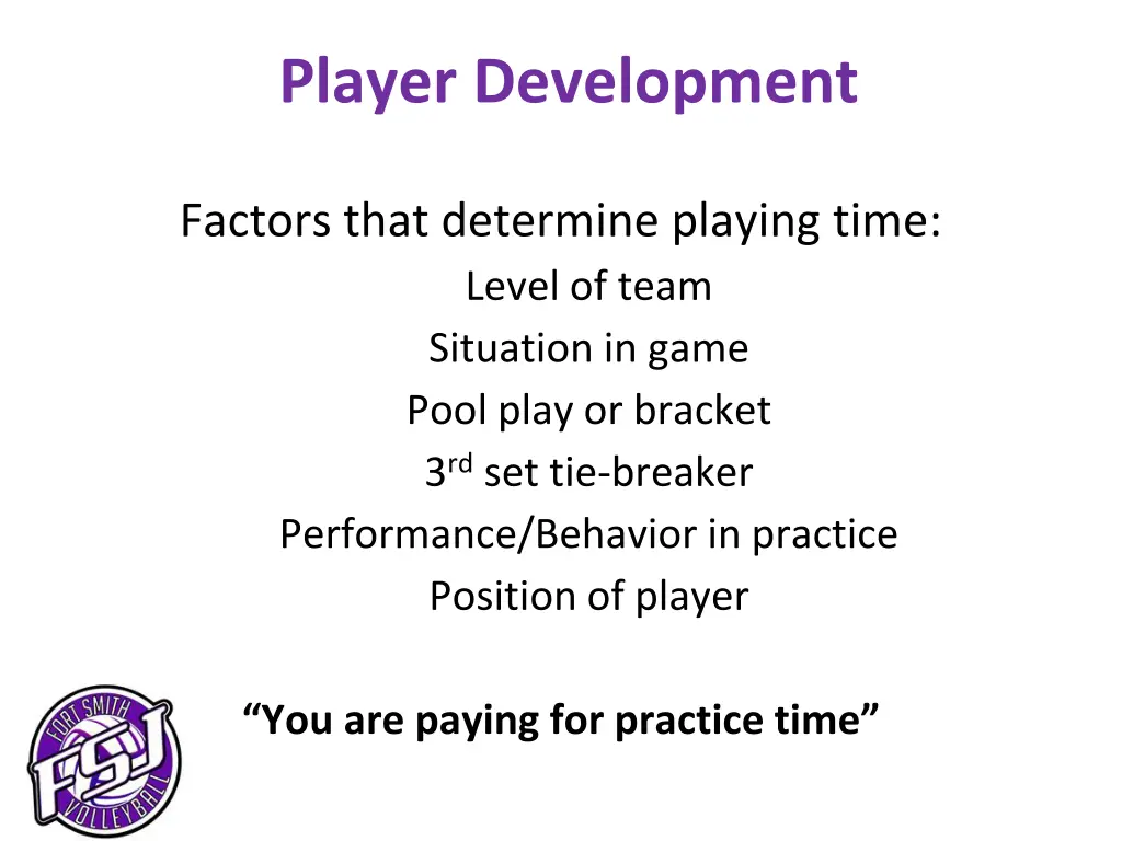 player development