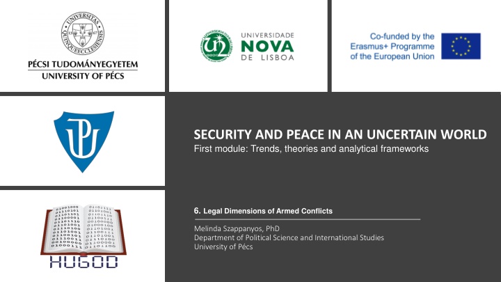 security and peace in an uncertain world first