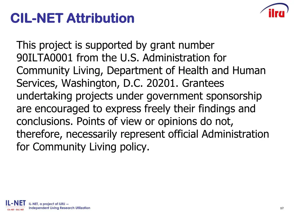 cil cil net attribution net attribution