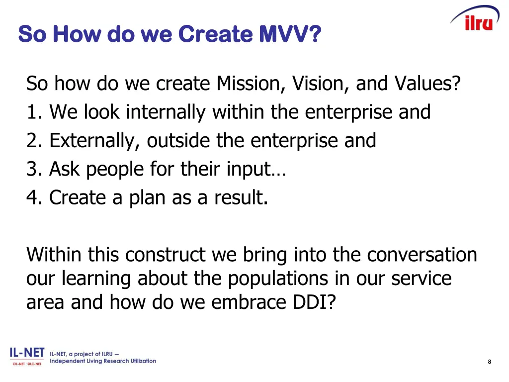 so how do we create mvv so how do we create mvv