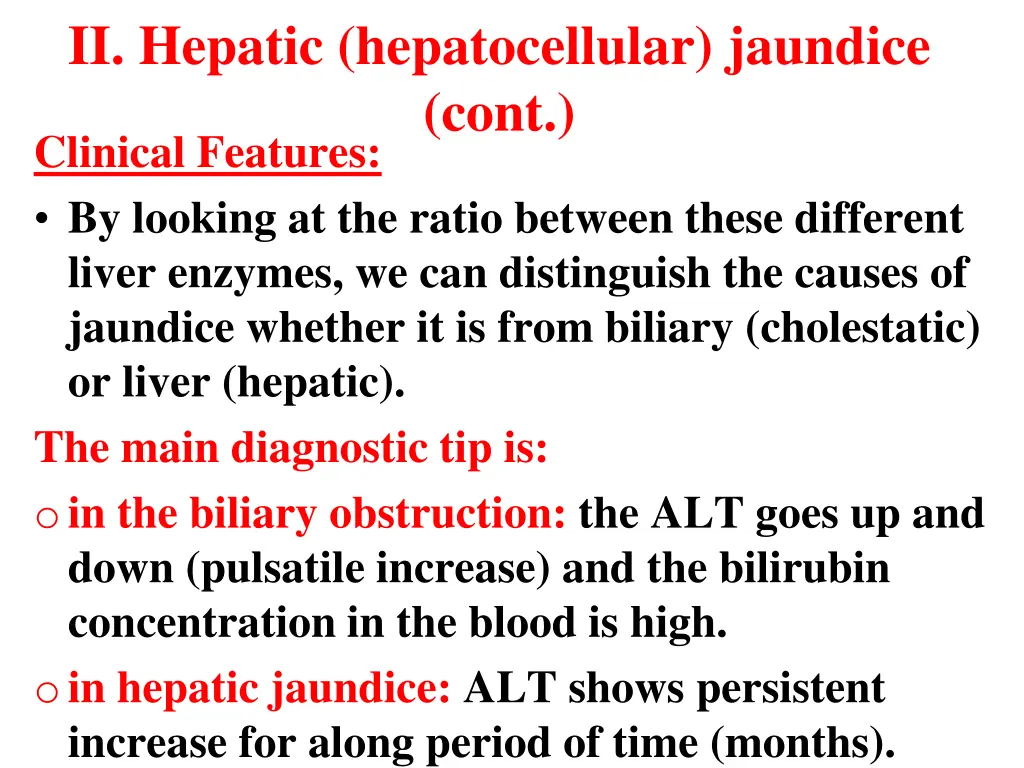 ii hepatic hepatocellular jaundice cont clinical 1