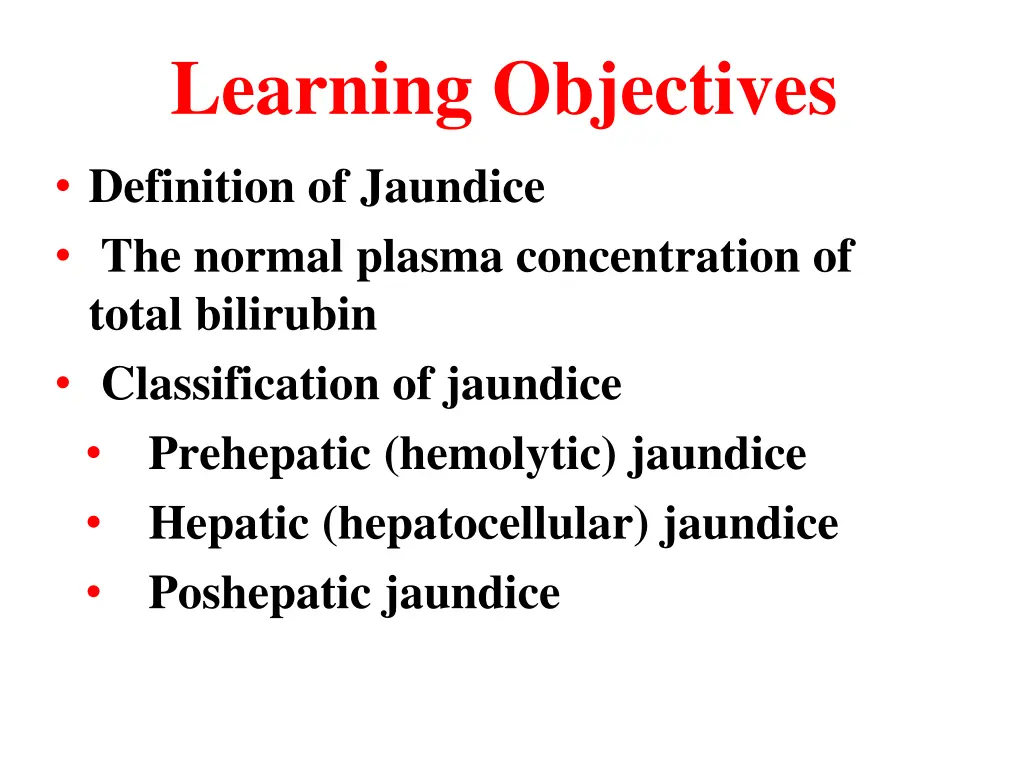 learning objectives
