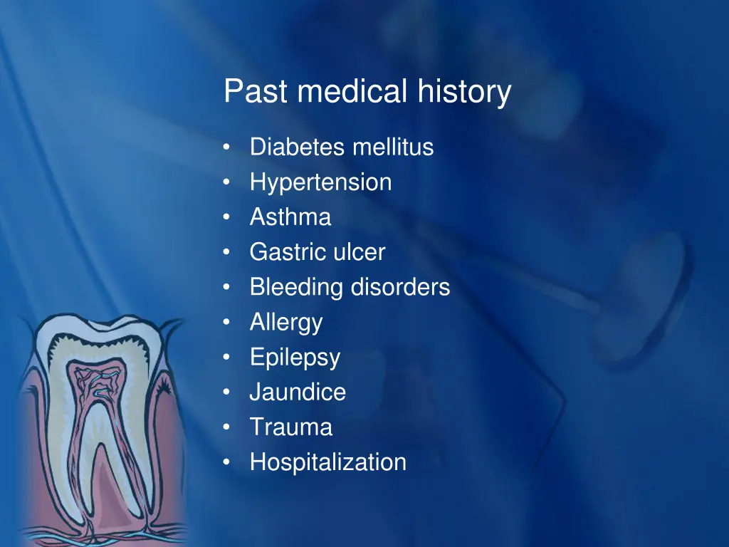 past medical history