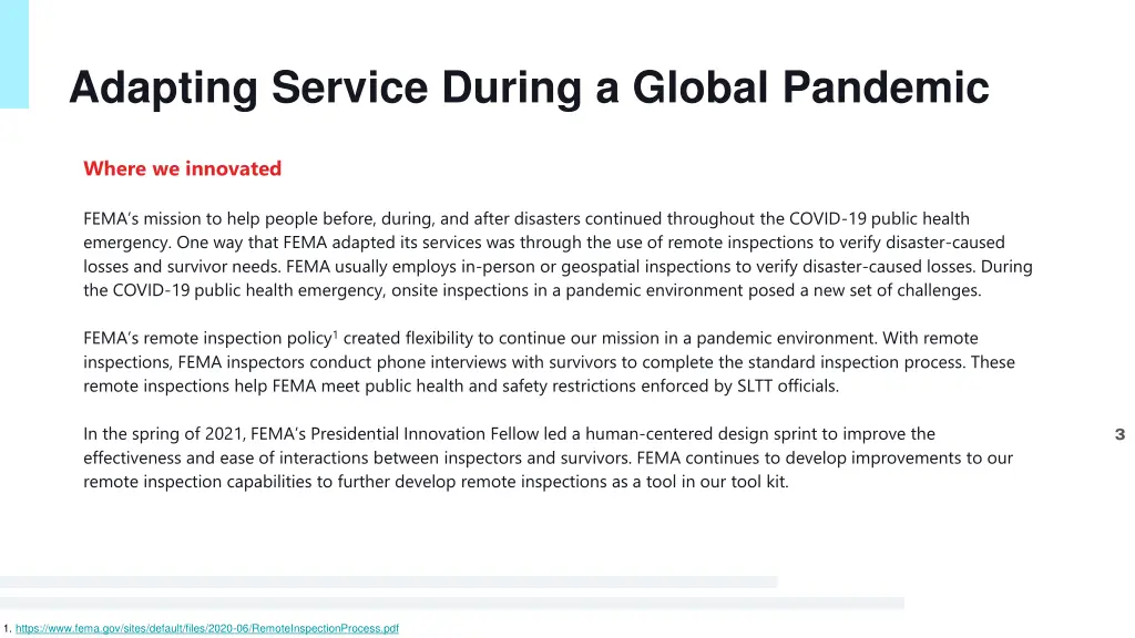 adapting service during a global pandemic