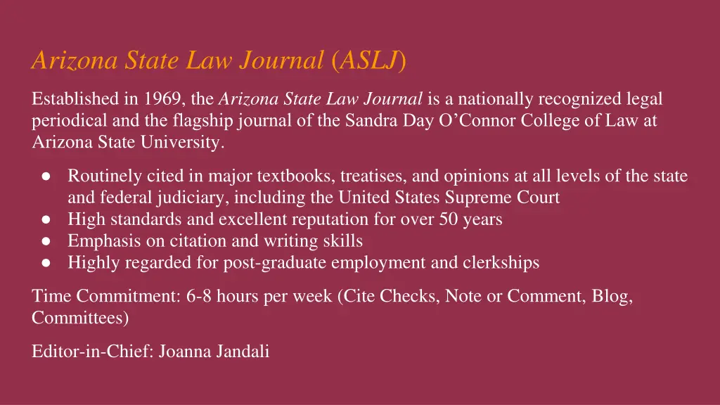 arizona state law journal aslj