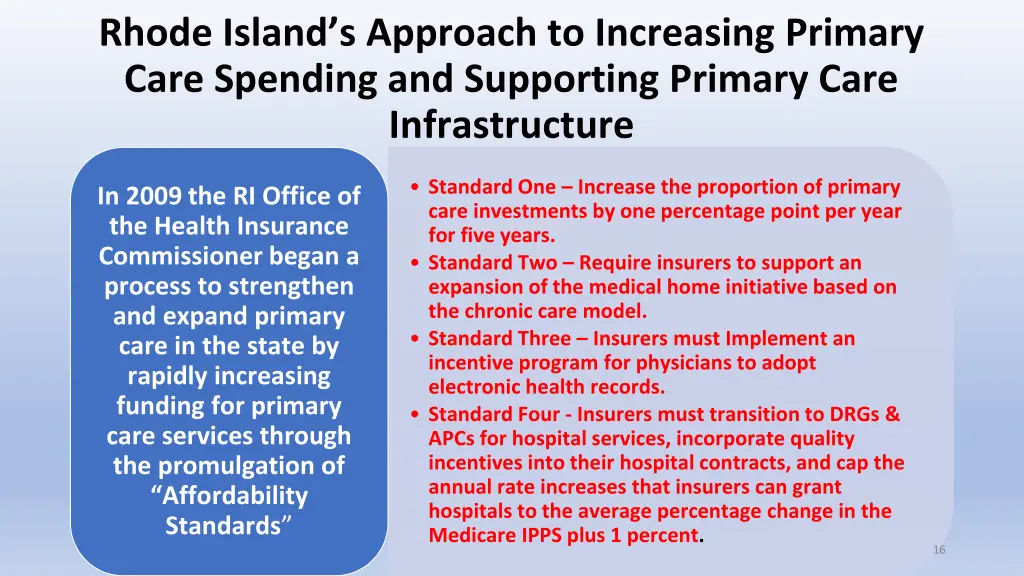 rhode island s approach to increasing primary