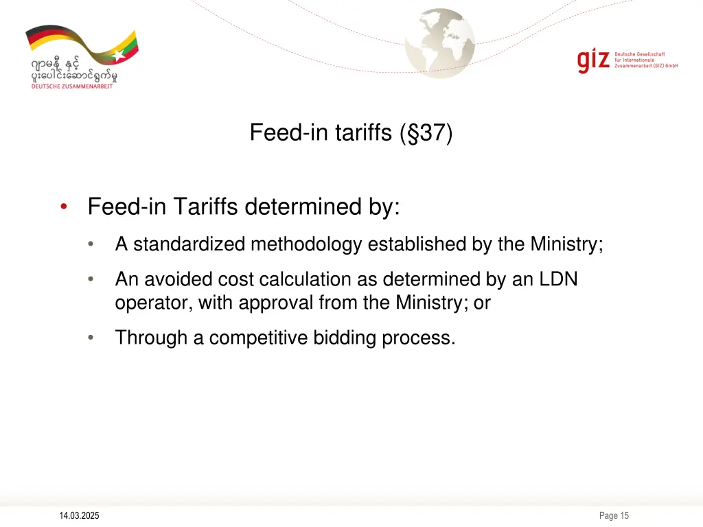 feed in tariffs 37