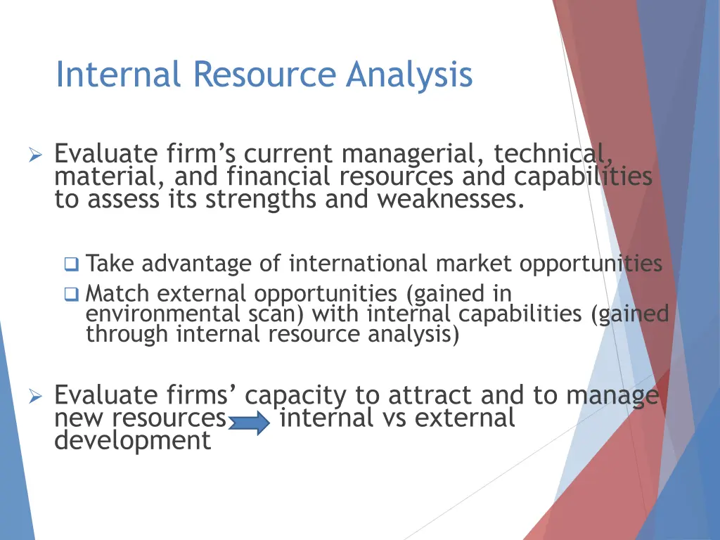internal resource analysis