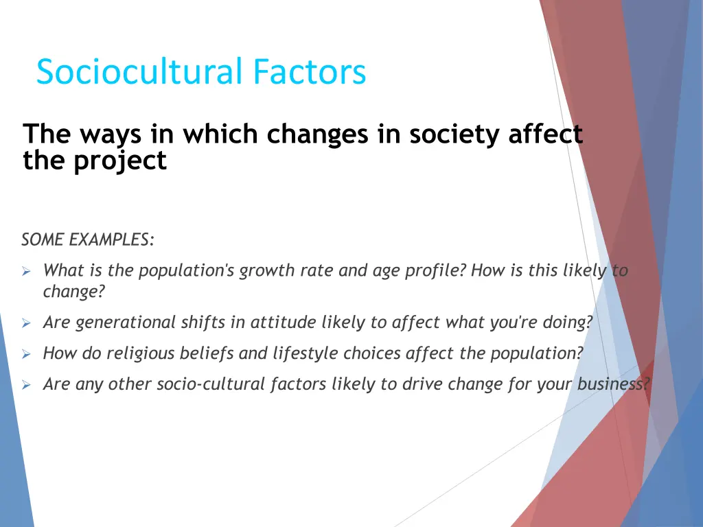 sociocultural factors