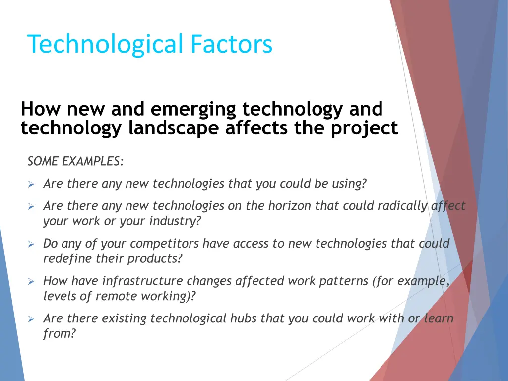 technological factors