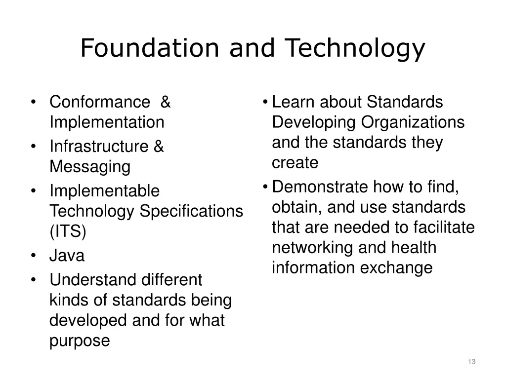 foundation and technology