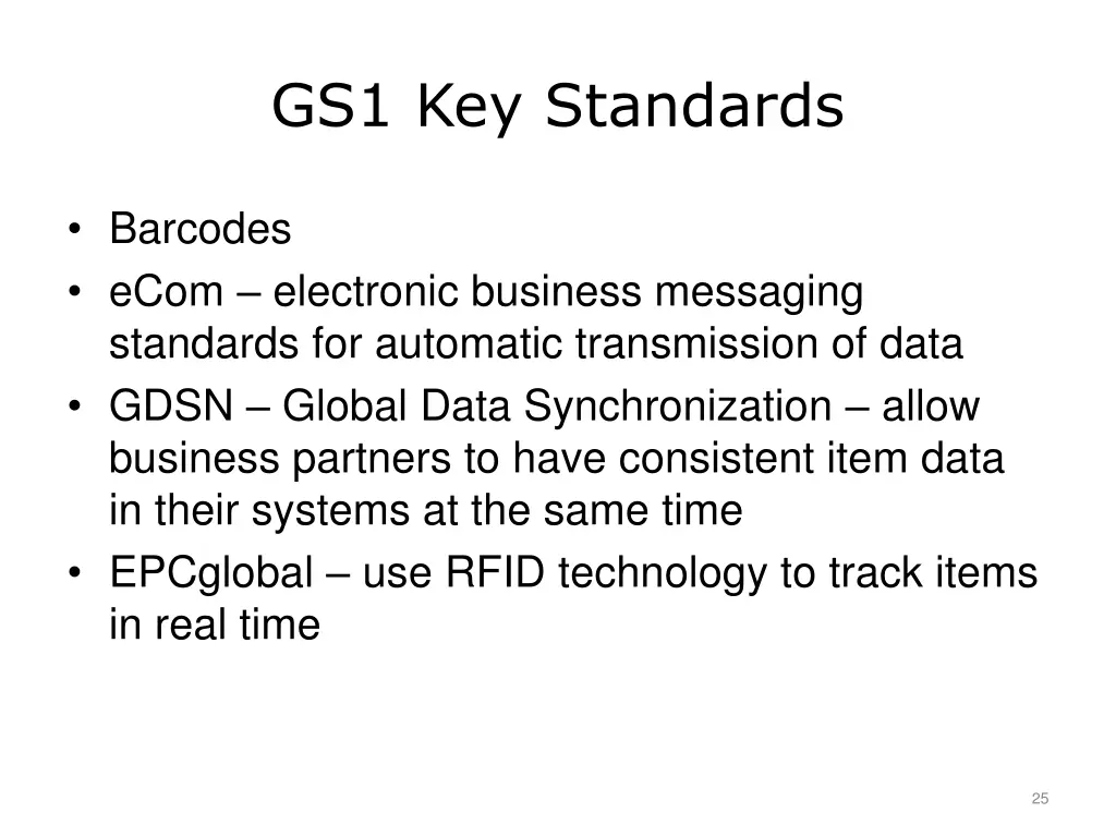 gs1 key standards