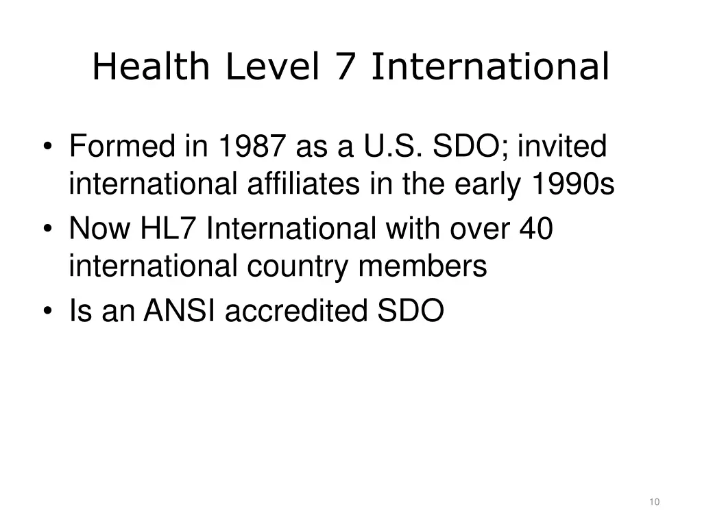 health level 7 international