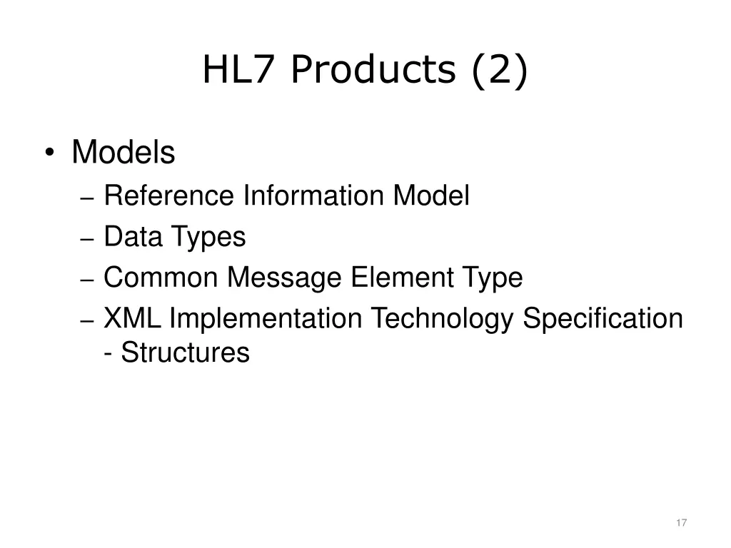 hl7 products 2