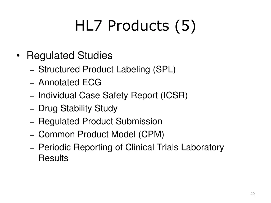 hl7 products 5