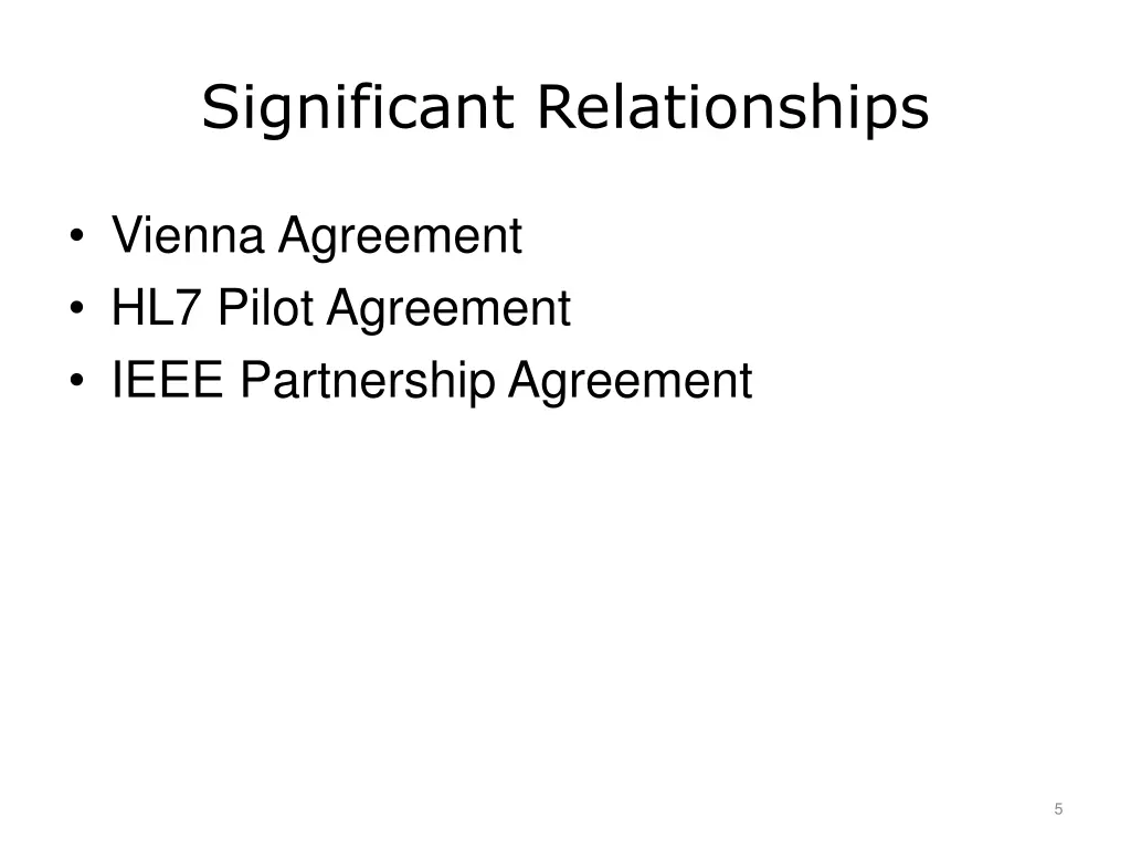 significant relationships