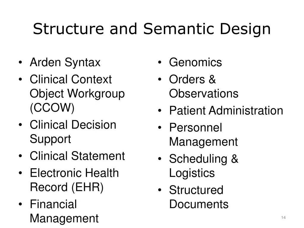 structure and semantic design