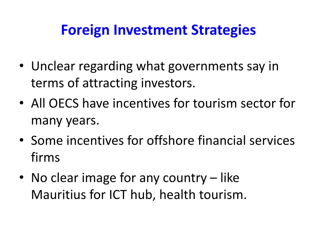 foreign investment strategies