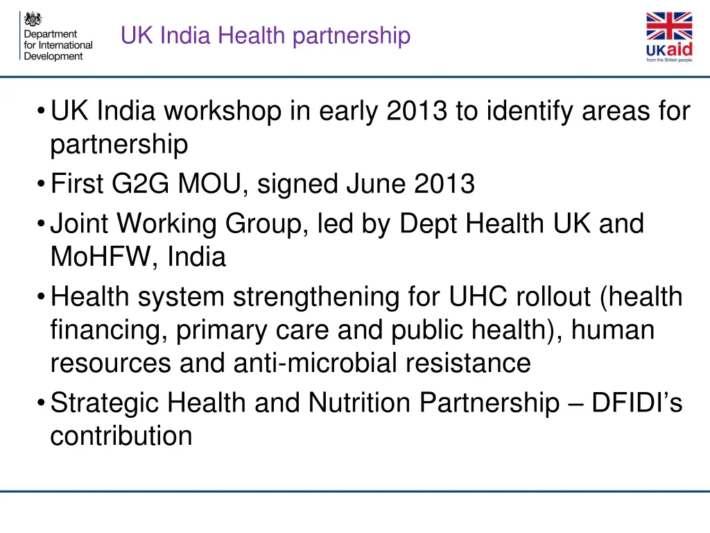 uk india health partnership