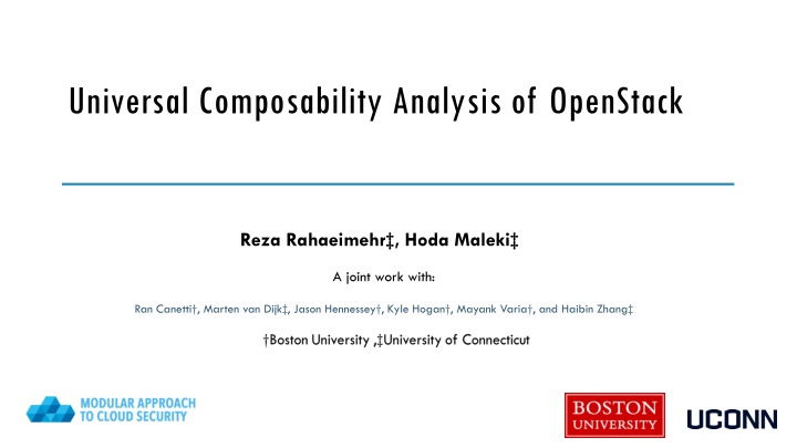 universal composability analysis of openstack